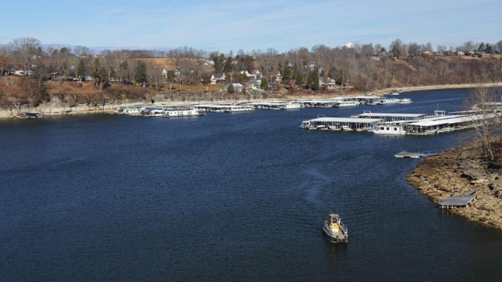 Boats on Herrington Lake